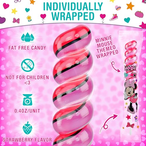 Image of Minnie Mouse Lollipops Swirl 20pk- Minnie Mouse Candy