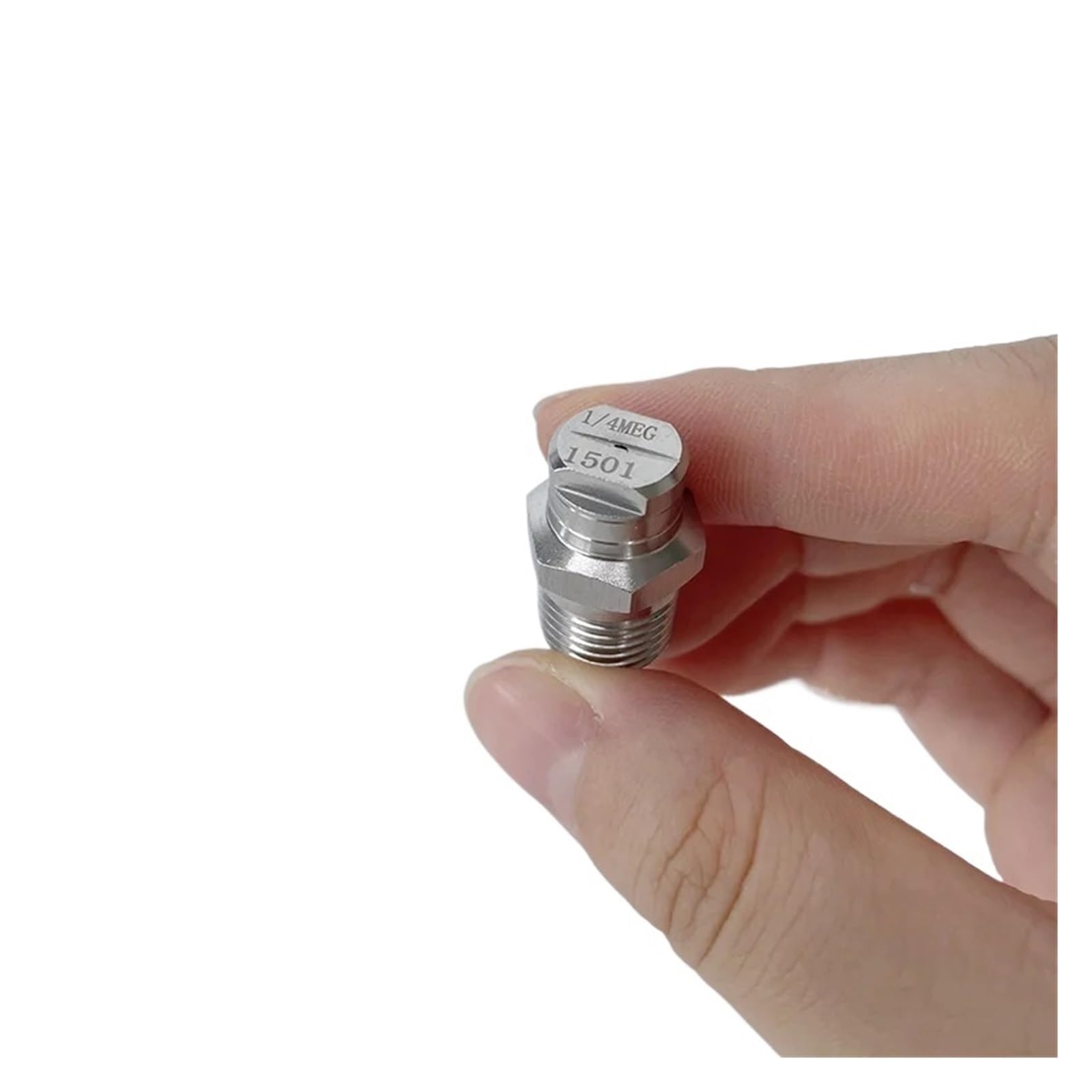 Boquilla de pulverización de abanico plano, Boquilla de ventilador plano acero inoxidable, 1/4'', BSPT, 0-65 grados, 20-275, barra limpieza, paquete 5(5pcs 1l4 5008)
