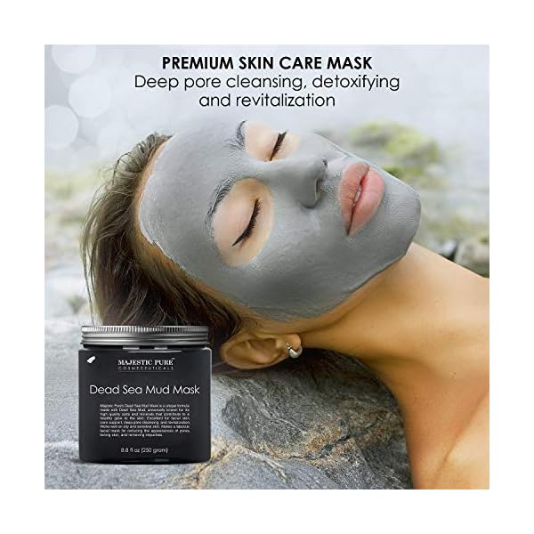 Majestic-Pure-Dead-Sea-Mud-Mask-for-Face-and-Body-Natural-Skin-Care-for-Women-and-Men-Best-Facial-Cleansing-Clay-for-Blackhead-Whitehead-Acne-and-Pores-88-fl-Oz Majestic Pure Dead Sea Mud Mask for Face and Body - Natural Skin Care for Women and Men - Best Facial Cleansing Clay for Blackhead, Whitehead, Acne and Pores - 8.8 fl. Oz