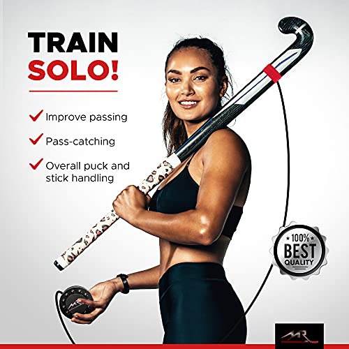 Mr. Assist Hockey Trainer - For Passing Pass Catching Stickhandling - Better In-Game Puck Handling Softer & Faster Hands - Off-Ice Practice Device - Professional Grade Equipment #TOP1