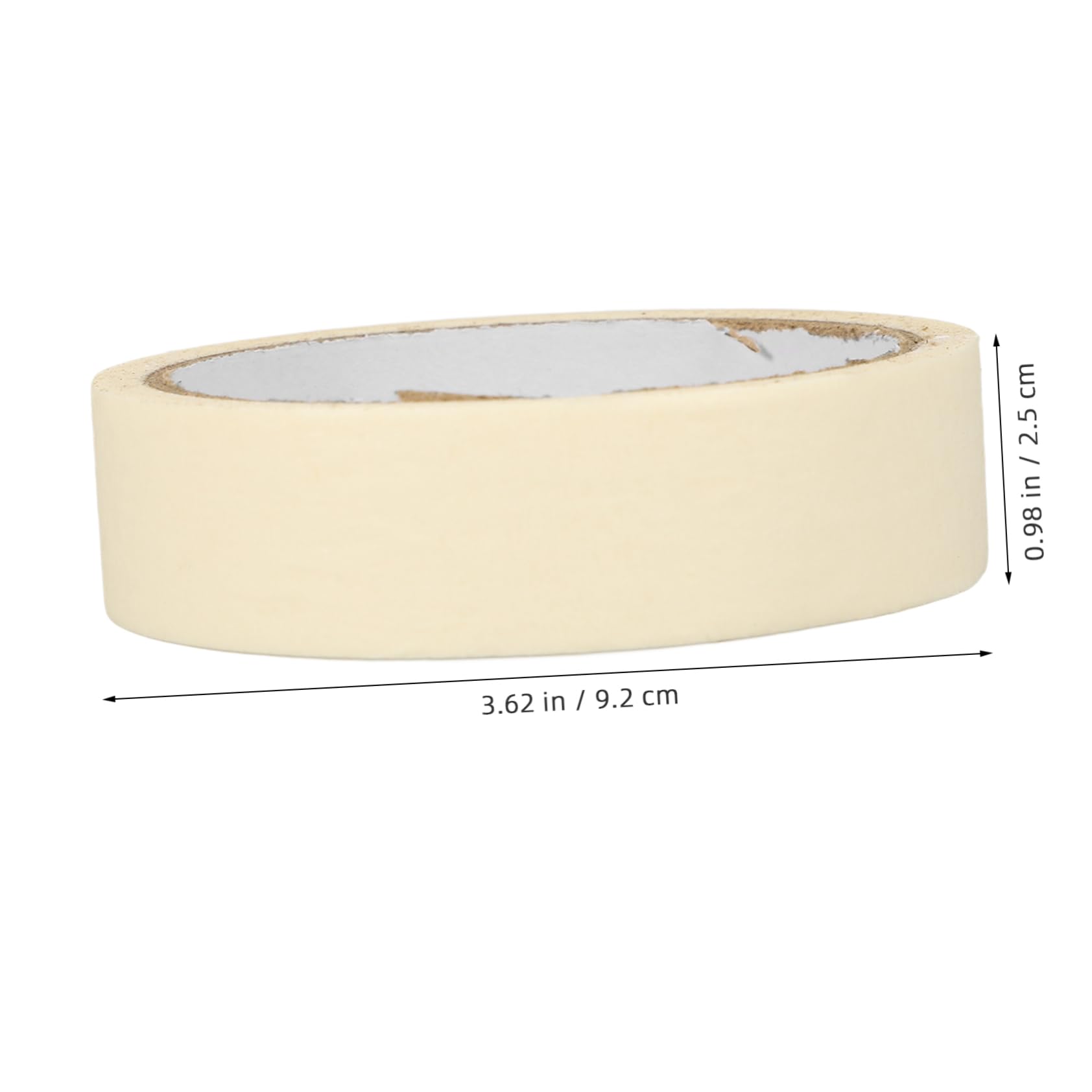 HOMOCONO 10 Rolls Automotive Masking Tape 2.5cm 20m Long Easy Peel Off Non-Stick for Car Painting Auto Decor