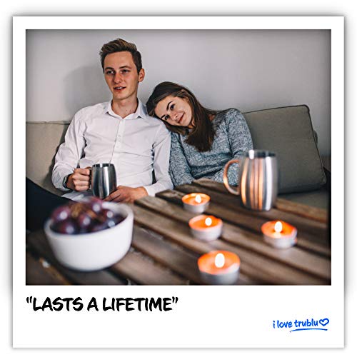 Tazze da caffè in acciaio inox con coperchio da