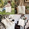 AILOONG Silhouette Sweet Lady Birds Woman Tattoo Canvas Tote Bag 12 oz thick fabric Replaces school bag 31x36cm Medium #4