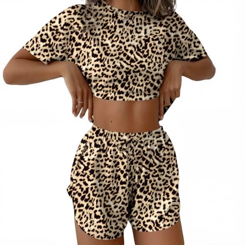 Image of Ekouaer Womens Pajama Sets Sexy Lounge Sets Side Split Short Pj Sets Cute Pjs 2 Piece Comfy Sleepwear Loungewear