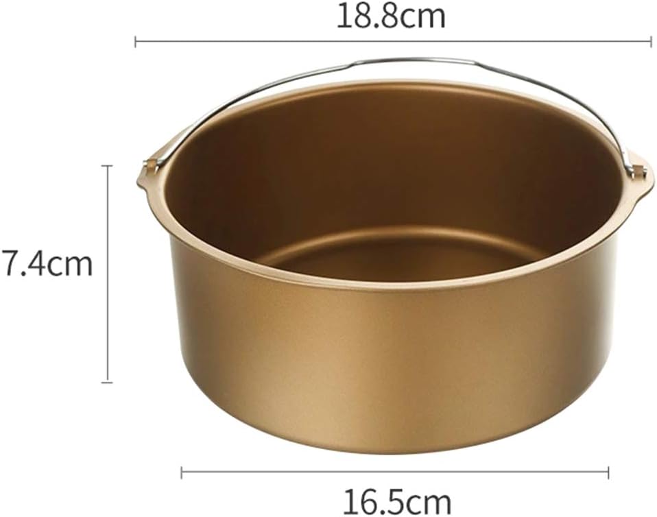 6/7/8 Inch Air Fryer Cake Mold Baking Tray Oven Frying Roasting Basket Bakeware Air Fryer Basket for Oven XL