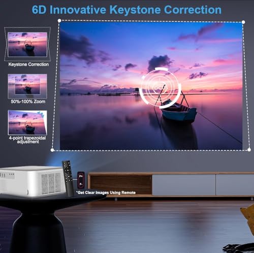 Image of TOPTRO PrimePix Projector 4K Ultra HD, 15000Lumen, AI Fully Automatic, HDMI ARC, 1080p Native, Auto Keystone 5G WiFi BT YouTube Prime Netflix Hotstar Portable Toptro Projector for Home use, 250 inch