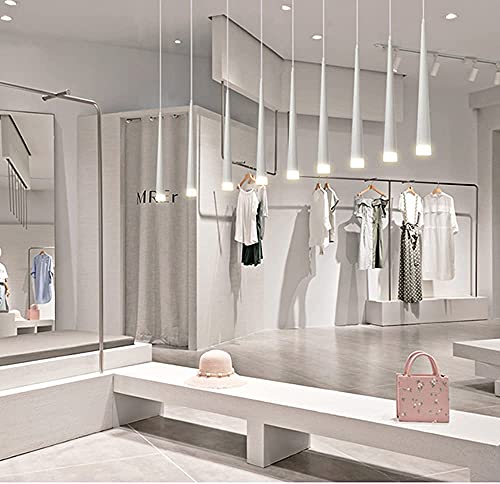 Lampada sospensione tubo lungo Faretto bianco