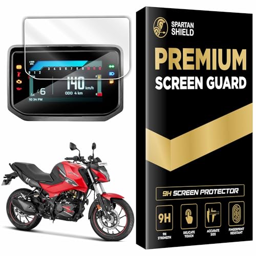 Image of Spartan Shield Digital Cluster Screen Guard For HERO XTREME 160R 4V Bike 2025 || 4.2-inch Color LCD Display Protector || Anti Scratch | Water Resistant | HD Clear | Bubble Free Installation | Xtreme160 R Instrument Cluster Console Accessory [Not Tempered Glass]