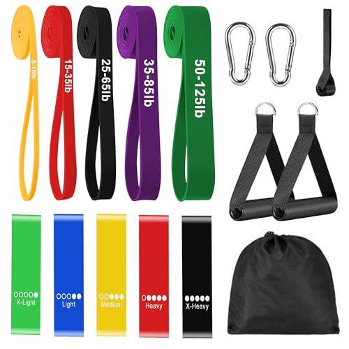 Image of Resistance Bands for Working Out, Workout Bands, Training Bands Set, Pull Up Exercise Bands for Home Workouts, Full Body Training, Physical Therapy, Muscle Training, Strength Training.