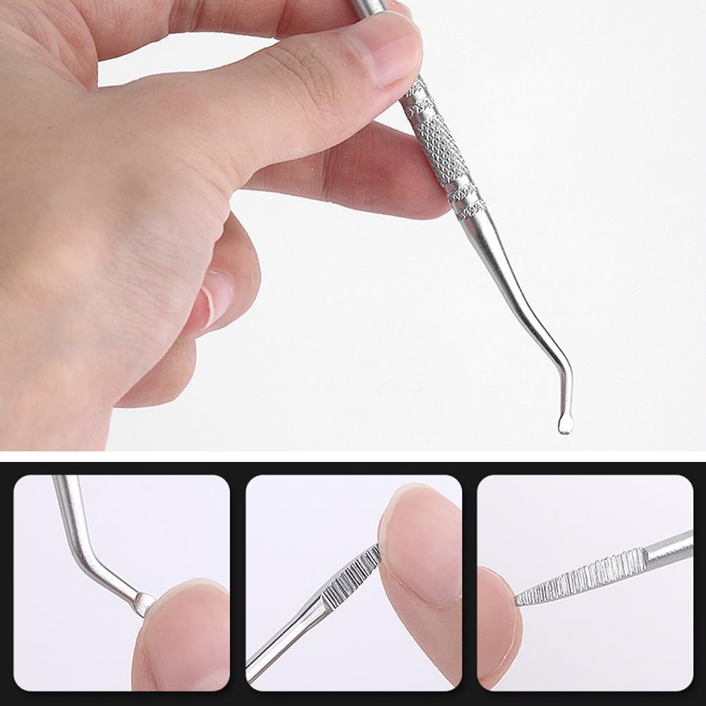 3 -Piece Bundle of Ingrown Toenail Files Made of Stainless Steel Double - Sided Tools for Expert Nail — view 4