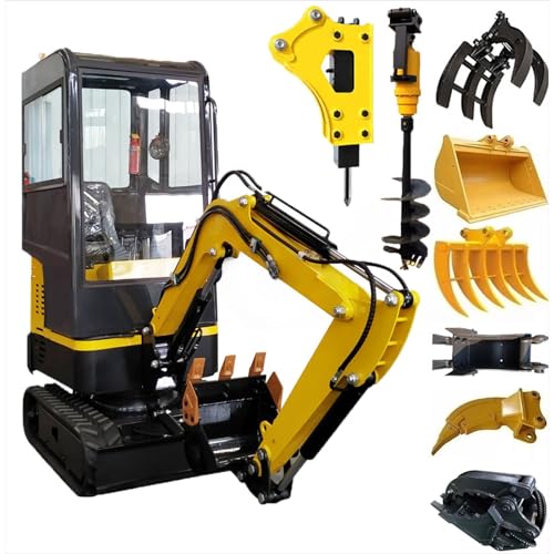Mini excavadora 1.8/1/1.2/1.5 toneladas - Excavadora hidráulica compacta para excavación de estanques y llenado de suelo