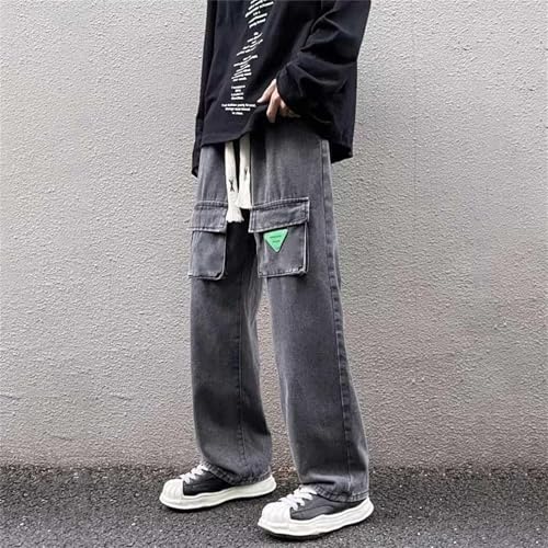 Workwear Jeans Men's Summer Wide Leg Trendy Loose Street Pants Trendy Versatile Casual Pants Big Tall Cargo Shorts for Men3