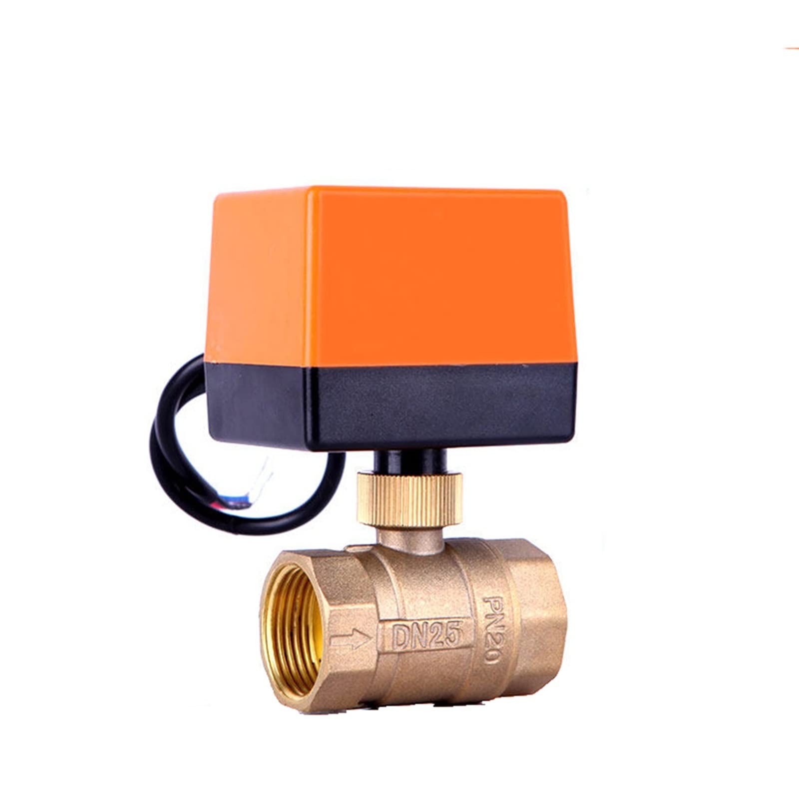 Válvula de bola electromotorizada de latón con control de 3 hilos 2 puntos