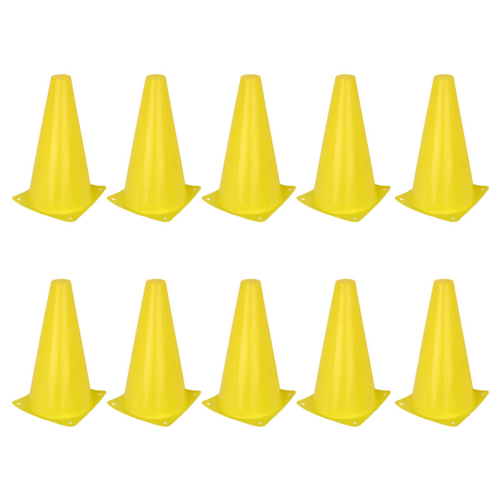 equlup Football Training Cone, 10Pcs Scoccer Cone 23cm Sports Training Agility Marker Traffic Barrier for Basketball Football Soccer Skating