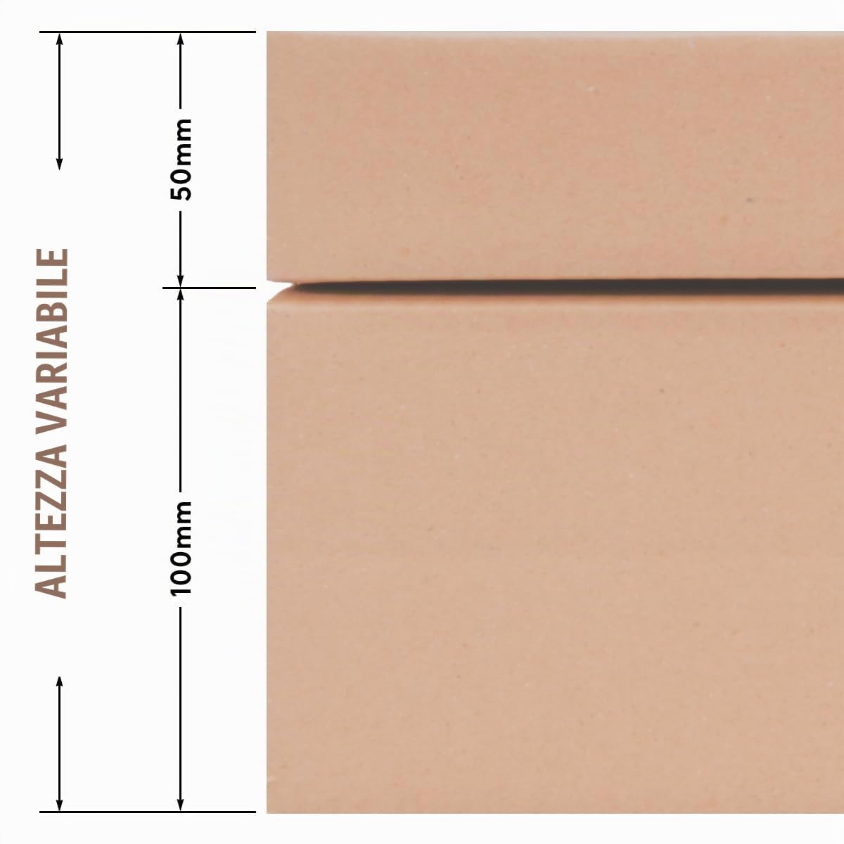 verpacking Scatole pieghevoli 350 x 250 x 100 mm altezza variabile KK S Marrone [Dimensione e quantità selezionabili] 1 onda medie scatole 25 pezzi