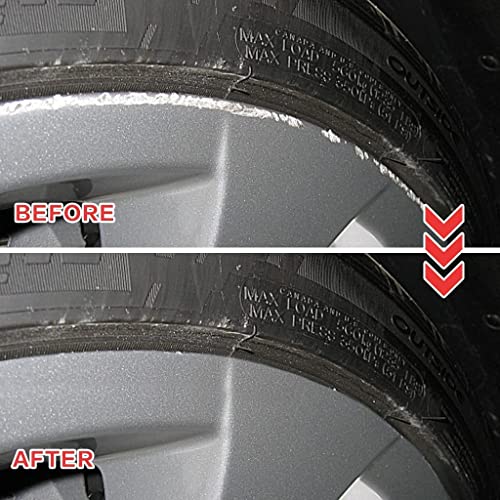 Silver Rim Touch Up Paint, Wheel Repair Paint Quick And Easy, Wheel Repair Kits for Cars Wheel, Silver Car Rim Paint for Car Wheel Repair, Universal Color for Rims (Silver)