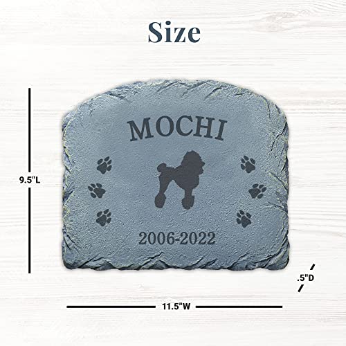 Let's Make Memories Personalized Pet Breed Memorial Stone - Dog - Sympathy - Resin Garden Stone #TOP3
