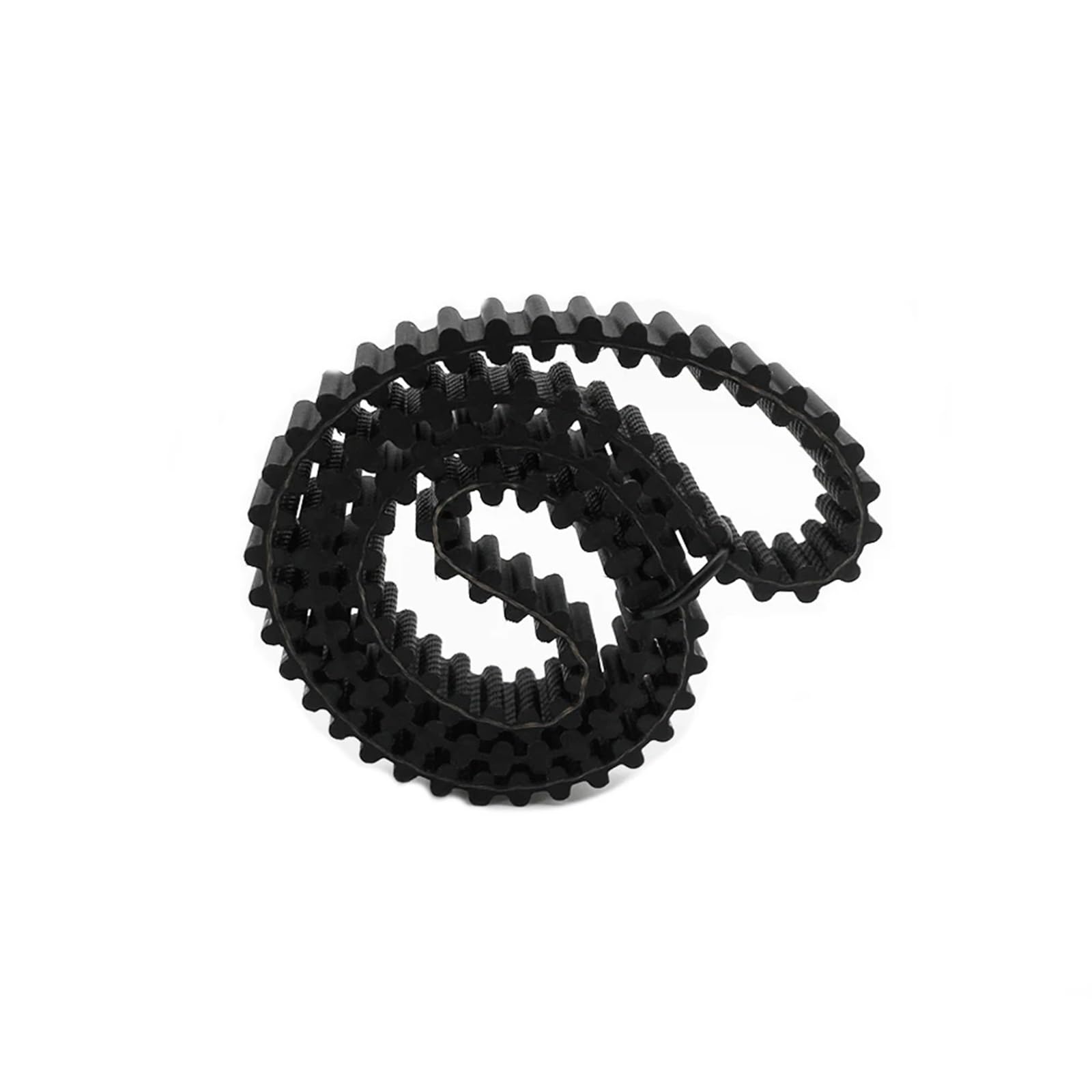 Correa Alternadora Paso De Correa Síncrona Goma Dentada Doble Cara D5M = Perímetro 5mm D5M770 ~ D5M1350 Ancho 10/15/20/25mm Cinta Transportadora Negra(10mm,D5M800)