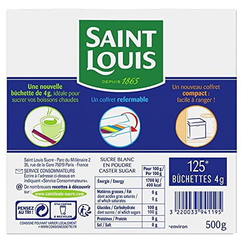 SAINT LOUIS - Sucre 125 Buchettes - Lot De 4