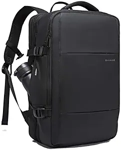 Red Lemon Titan Ultrafit Plus Bange Series 15.6-inch Laptop Bags Backpacks for Men and Women 45L Outdoor and Camping 3in1 Office Bags,Travelling,Backpack (With Bottle Holder), Black