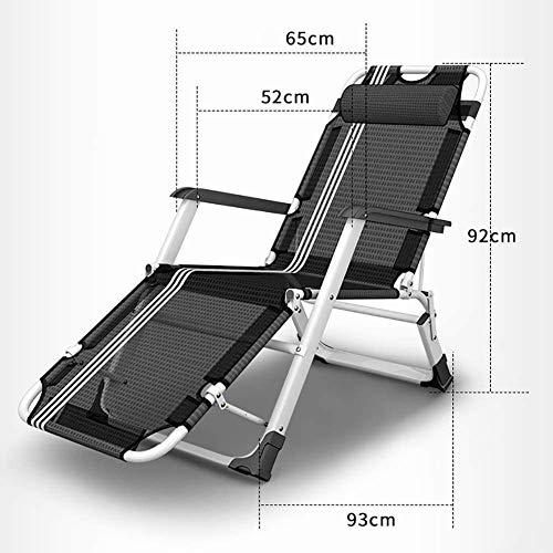 Chaise longue pliante extérieure inclinable et réglable de camping - 2