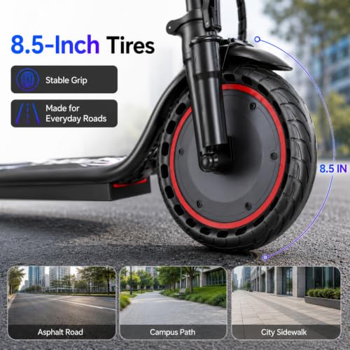 Image of Electric Scooter for Adults and Teens, 350W, 19MPH, 15-21Miles Range