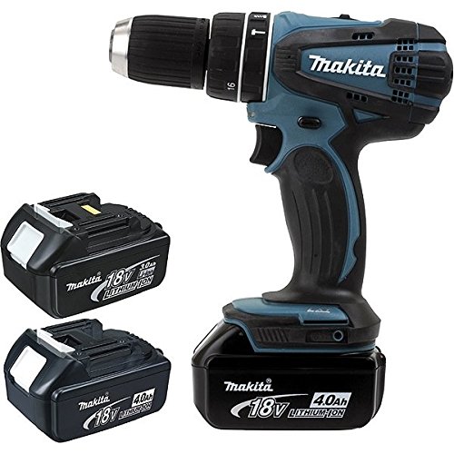 Trapano avvitatore a percussione 18 V Li-Ion 4 Ah Ø 13 mm - Promo Makita DHP456RMJ-P