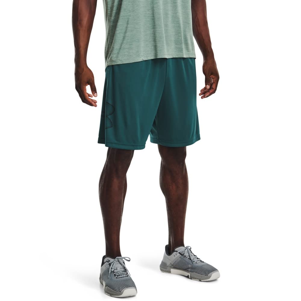 Under Armour Men's Tech GraphicDISC 10" Shorts, (717) Tourmaline Teal / / Black, Medium