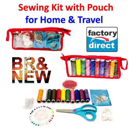A TO Z SALES Argos Sewing Kit in Zipper Pouch with Different