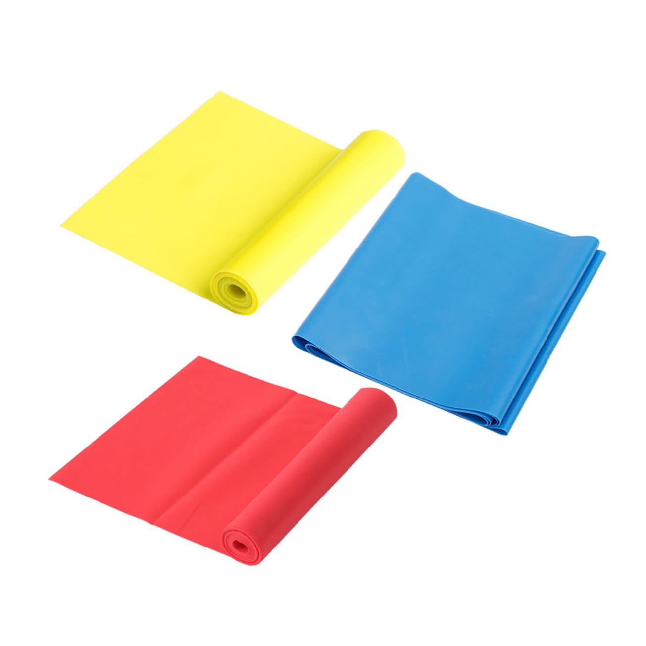 VICASKY 9 Bande Elastiche Resistenza in Lattice Naturale per Yoga e Allenamento Fitness Fasce Elastiche Resistenti per Stretching e Potenziamento Muscolare Leggere e e Rosso