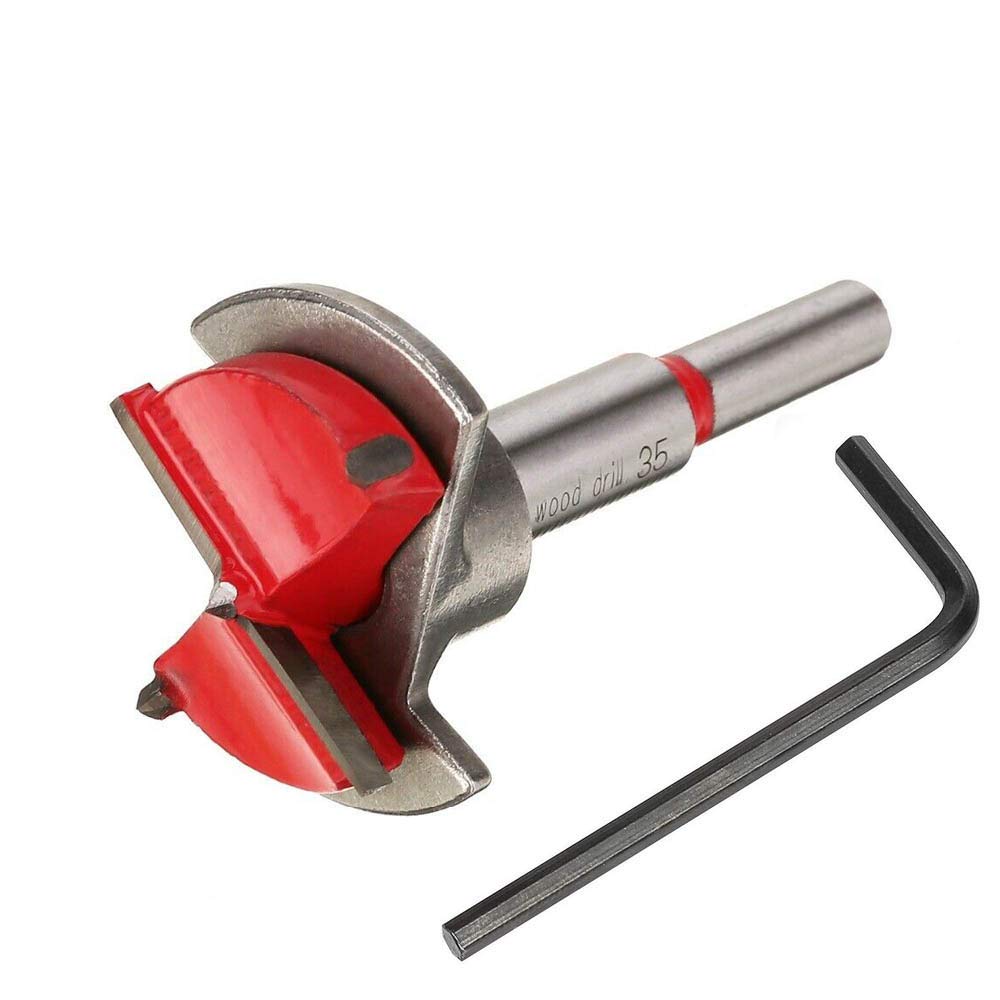 Foret d'alésage pour charnière bois 15mm avec butée de profondeur