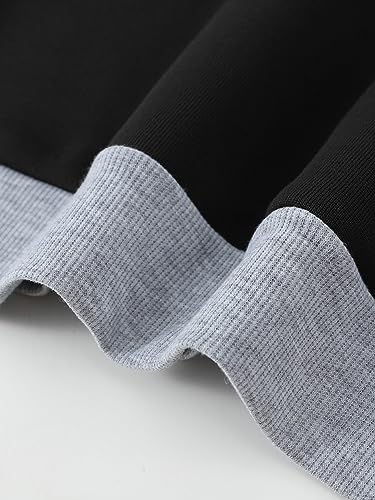 SOLY HUX Men's Casual Colorblock Pullover Fashion Loose Fit Long Sleeve Graphic Trendy Drawstring Hoodie Sweatshirt4