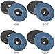 Fächerscheiben Lamellenscheiben,Flap Discs Set,8 Stück Schleifscheiben Schleifmopteller,ø 76 mm x 10 mm Korn 40/60/80/120,mischen Set Lamellen Schleifscheibe Schleifmop Flap Disk für 10,8-12V.