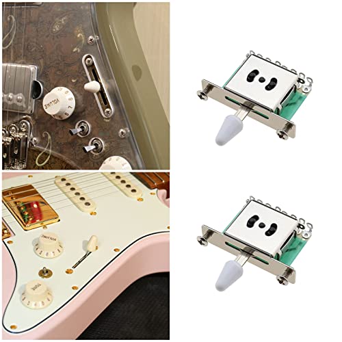 VGOL 2Pcs 3 Way Guitar Switch Compatible with Stratocaster Compatible with Telecaster Style Electric Guitar 3-Way Pickup Selector Lever Switch - Image 4