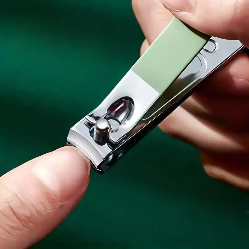 4pcs Stainless Steel Nail Clipper Set - Professional Manicure Pedicure Tools with Cuticle Pusher and Ear Spoon Portable — view 4