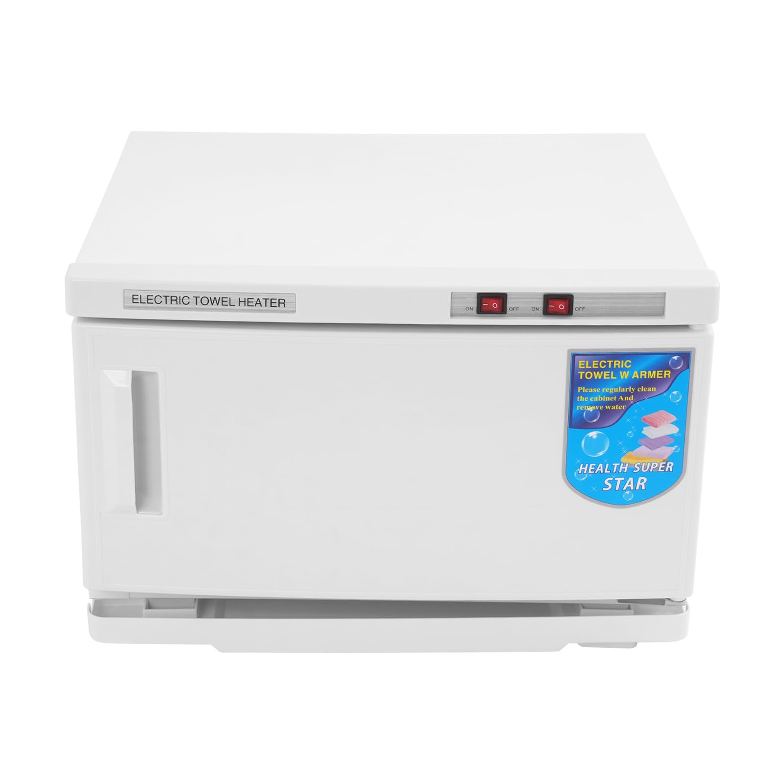 2-in-1 Handtuchwärmer - Heizen und Warmhalten, Handtuchwärmer mit Sterilisator, 25L Handtuchheizschrank, Handtuch Schrank für Privathaushalte, Fitnessstudios, Hotels (Weiß)