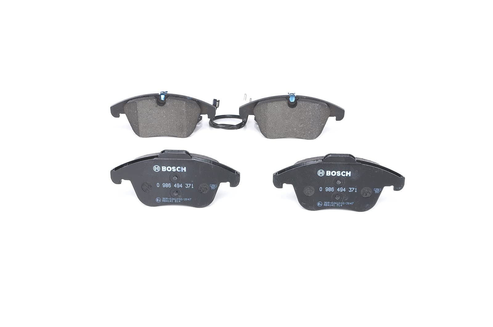 Bosch BP1279 - Pastiglie Freni Auto, Asse Anteriore - Qualità Bosch - Riduzione del Rumore e della Polvere - Certificazione ECE-R90 - Senza Rame - 1 Confezione da 4 Pastiglie