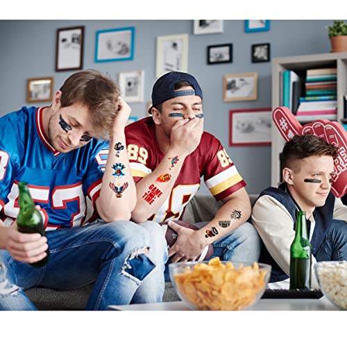 Football Temporary Tattoos, Mixed Style Rugby Tattoo Sticker, Waterproof Tattoo Stickers Or Girls Boys Party Decoration Supplies(10 Sheets) #TOP3