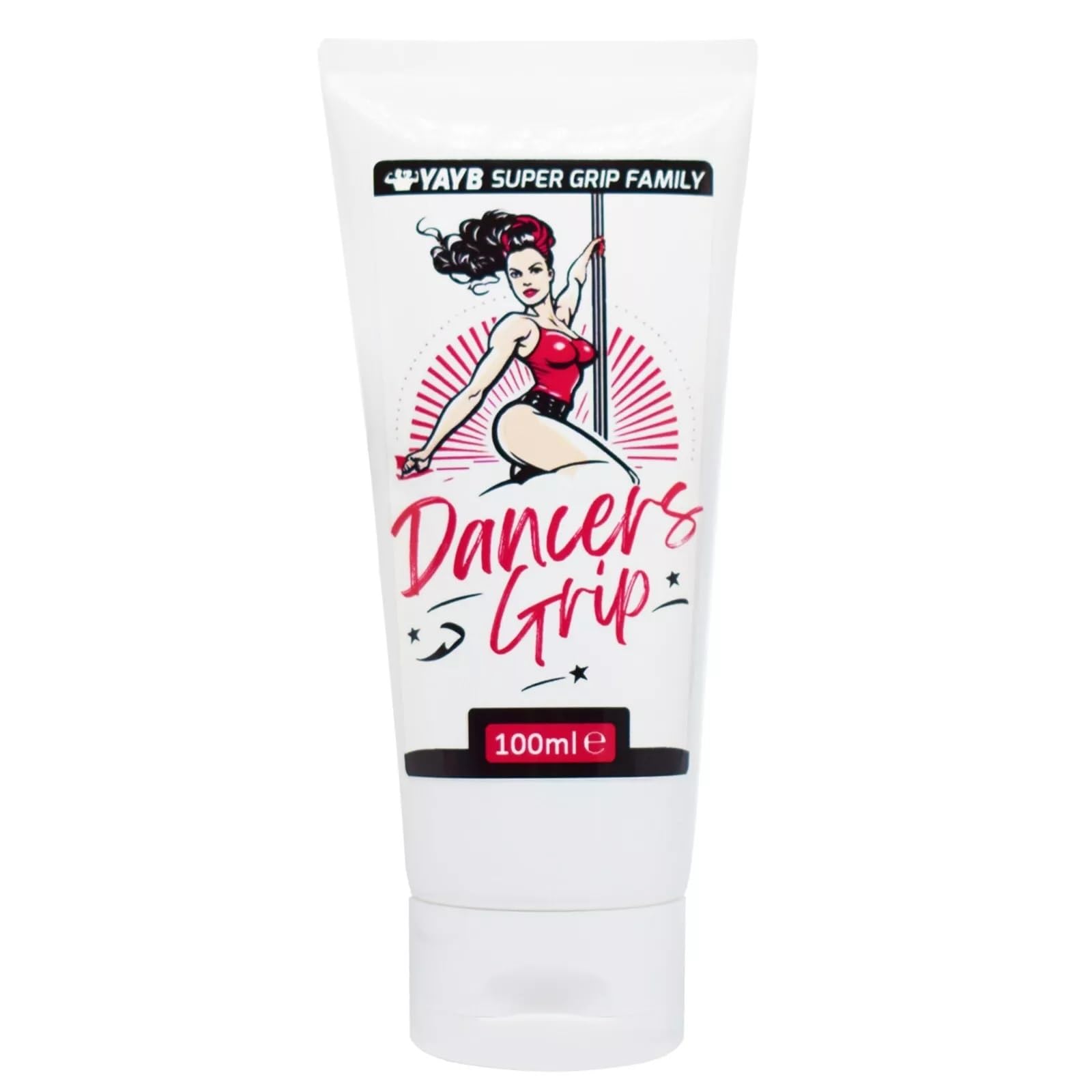 Dancers Grip by YAYB for Pole | Liquid Chalk alternative | Advanced Anti Sweat Formula | Climbing | Weightlifting | Bodybuilding | Gymnastics | Gaming (100ml (New Shape Squeezy Tube))