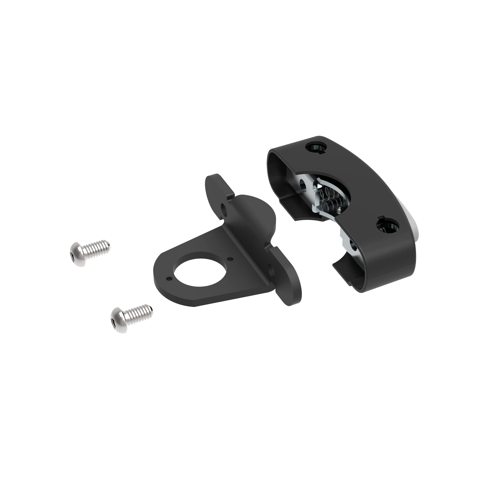 POLISPORT 8632900029 - Zapasowy adapter przedni do modeli krzeseł z przednią ramą GUPPY MINI+ 2022 w kolorze czarnym