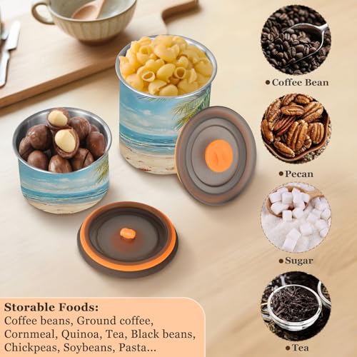 Contenedor Hermético para Café Acero Inoxidable 900ml miniatura 5