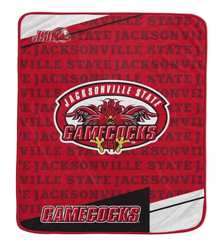 NCAA Jacksonville State Gamecocks Diagonal Ghost Ultra Soft Blanket