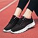 Women's Flexible Knit Athletic Sneakers Lace Up Breathable Soft Casual Non Slip Comfortable Arch Support Footwear for Work Walking Daily Use Commute Outdoor Athletic Fashion Leisure Shoes Pink