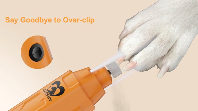 Casfuy 6-Speed Dog Nail Grinder - Newest Enhanced Pet Nail Grinder Super Quiet Rechargeable Electric Dog Nail Trimmer Painless Paws Grooming & Smoothing Tool for Large Medium Small Dogs (Blue) - image 8