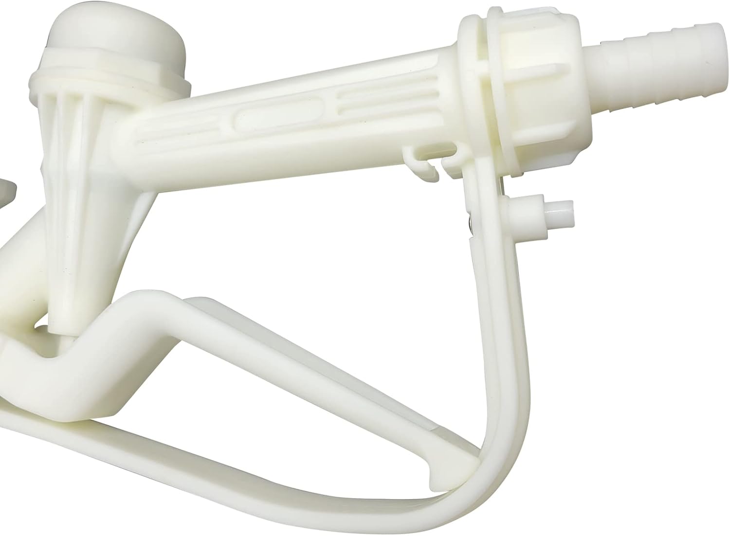 3/4" Barb Plastic Manual Nozzle with 0.7(18mm) Inch Stainless Steel Spout Diesel Exhaust Fluid (DEF)/Antifreeze Nozzle for Industrial Dispensing