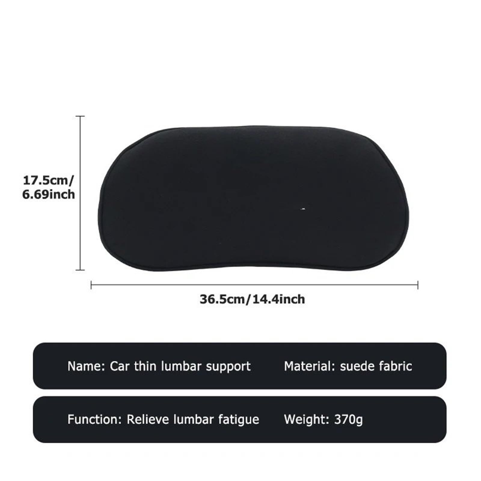 Cuscino Poggiatesta Auto Cuscino di supporto lombare per poggiatesta 'auto Comodo cuscino per la vita(Lumbar-grey-2PCS)