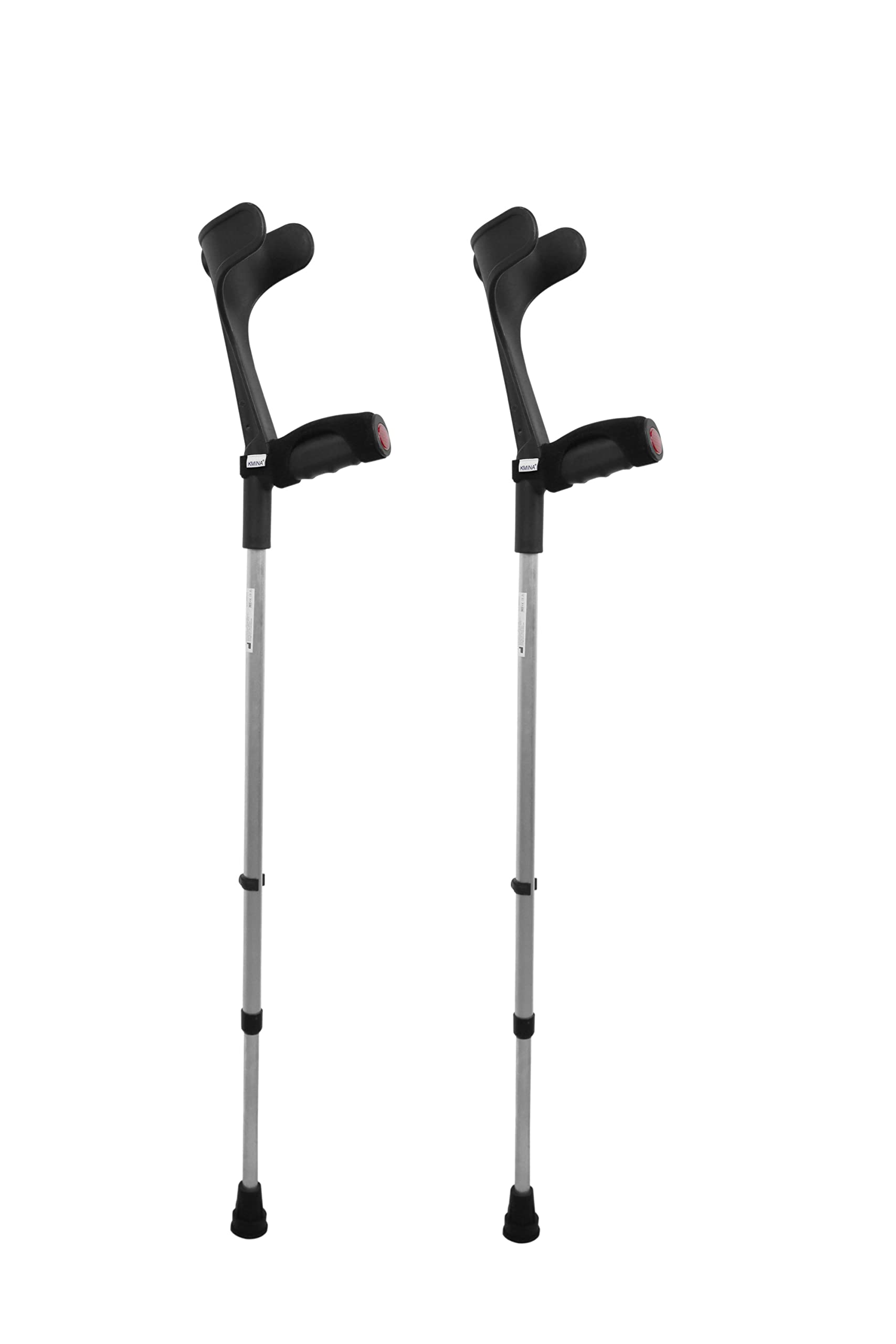 KMINA Forearm Crutches for Adults (x2 Units, Open Cuff), Crutches for