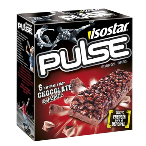 6 barritas energéticas de chocolate, 23 g, bis020, paquete de 6 unidades.
