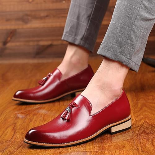 Dress Shoes High Men Formal Patent Leather Dress Shoes Mens Black Shoes Man Men's Leather Low Heel Slip-On Business Oxford Shoes Fashionable Fashion Dress Sneakers Business2