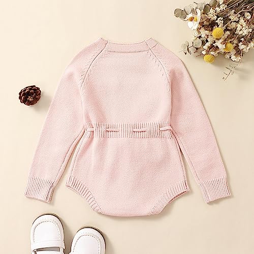 MERSARIPHY Baby Girl Sweater Romper Embroidery Baby Sweatshirt Romper Baby Girl Knit Sweater Fall Winter Clothes3